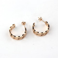 New trendy style big circle customized earrings large gold hoop earrings for women